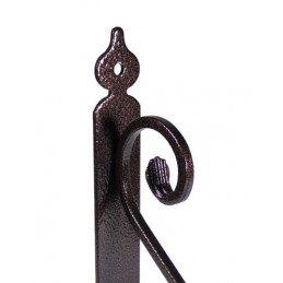 Wspornik półki stalowy miedź młotkowana 175x230mm TOSCANIA 23