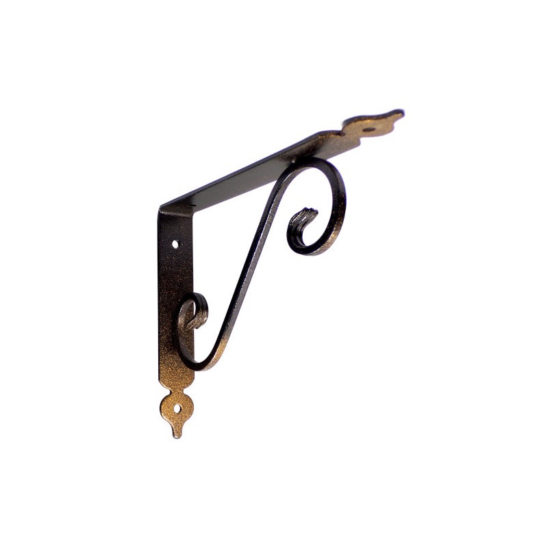 Wspornik półki stalowy brąz rustykalny 175x230mm TOSCANIA 23