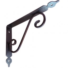 Wspornik półki stalowy rdzawy rustykalny 175x230mm TOSCANIA 23