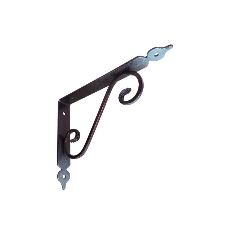 Wspornik półki stalowy rdzawy rustykalny 175x230mm TOSCANIA 23