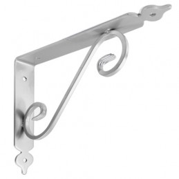 Wspornik półki stalowy srebrny 175x230mm TOSCANIA 23