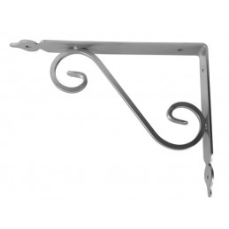 Wspornik półki stalowy srebrny 175x230mm TOSCANIA 23