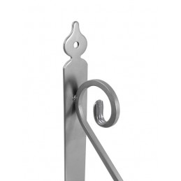 Wspornik półki stalowy srebrny 175x230mm TOSCANIA 23