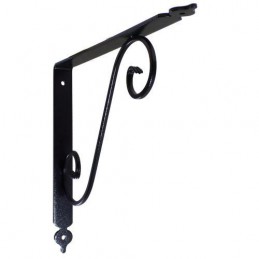 Wspornik półki stalowy czarny młotkowany 280x330mm TOSCANIA 33