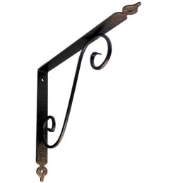 Wspornik półki stalowy brąz rustykalny 280x330mm TOSCANIA 33