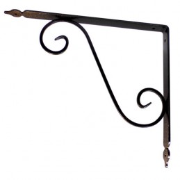 Wspornik półki stalowy brąz rustykalny 280x330mm TOSCANIA 33