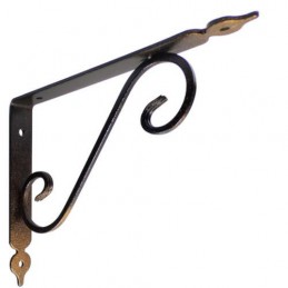 Wspornik półki stalowy brąz rustykalny 280x330mm TOSCANIA 33