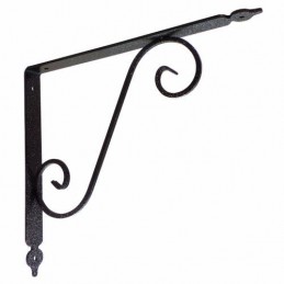 Wspornik półki stalowy czarny rustykalny 280x330mm TOSCANIA 33