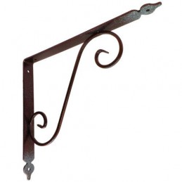 Wspornik półki stalowy rdzawy rustykalny 280x330mm TOSCANIA 33