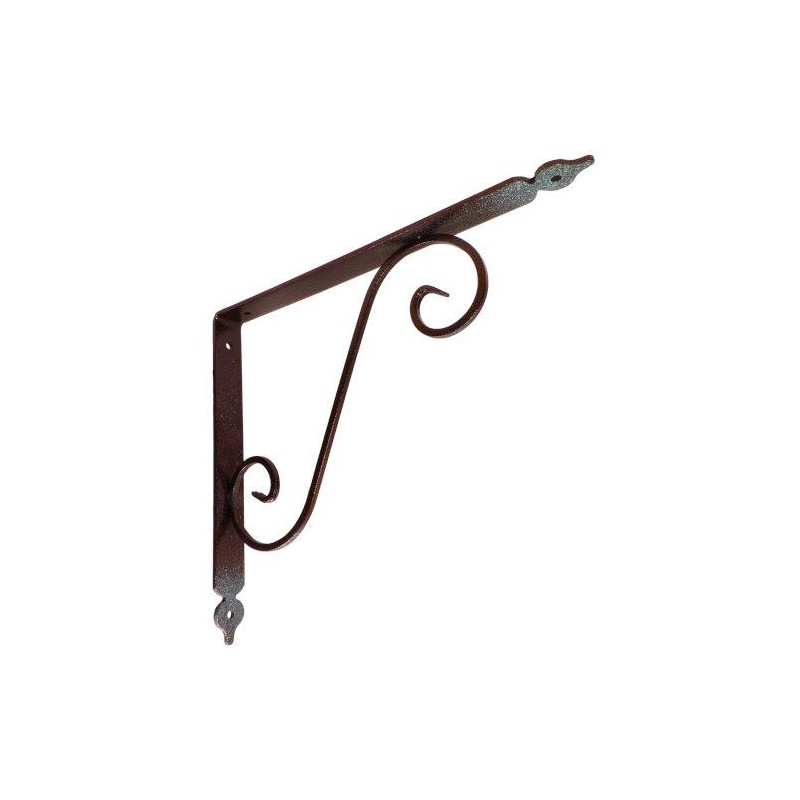 Wspornik półki stalowy rdzawy rustykalny 280x330mm TOSCANIA 33