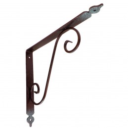 Wspornik półki stalowy rdzawy rustykalny 280x330mm TOSCANIA 33