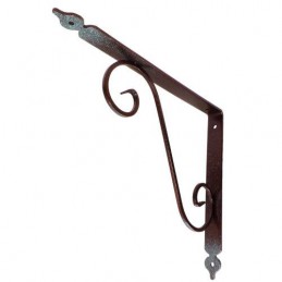 Wspornik półki stalowy rdzawy rustykalny 280x330mm TOSCANIA 33