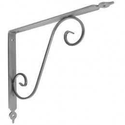 Wspornik półki stalowy srebrny 280x330mm TOSCANIA 33