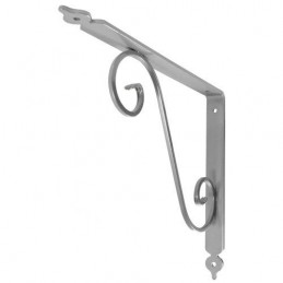 Wspornik półki stalowy srebrny 280x330mm TOSCANIA 33