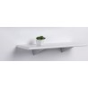 Wspornik półki stalowy biały 180x80 mm VOGUE