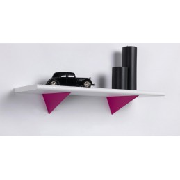 Wspornik półki stalowy fuksja 180x80 mm VOGUE