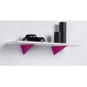 Wspornik półki stalowy fuksja 180x80 mm VOGUE