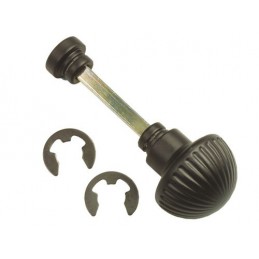 Pokrętło WC 13 trzp.6mm bezpiecz czarne