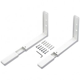 Uchwyty Wspornik pod mikrofalę, 360-450mm biały 2szt. mod.500