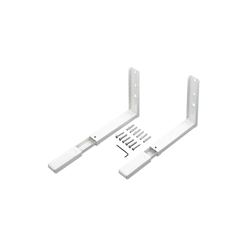 Uchwyty Wspornik pod mikrofalę, 360-450mm biały 2szt. mod.500