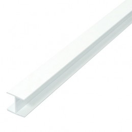 Profil H 20x19mm dł. 1m PCV biały