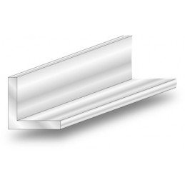 Profil kątowy 20x20-1M PCV ciemny orzech