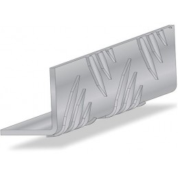 Profil kątowy 30x30mm dł. 2,5m aluminiowy ryflowany