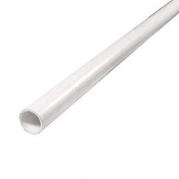 Profil okrągły 16x1,2-2,5M PCV biały