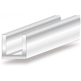 Profil U 10x10-1M inox