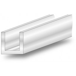 Profil U 10x10-2,5M PCV biały