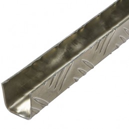 Profil U 25x25-1M aluminiowy ryflowany