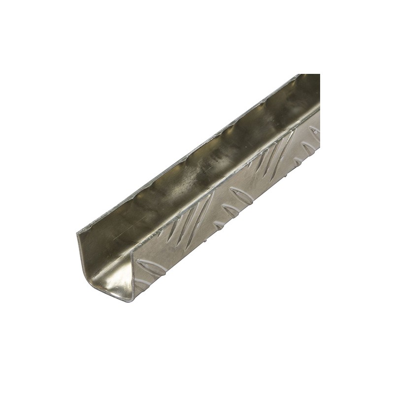 Profil U 25x25-1M aluminiowy ryflowany