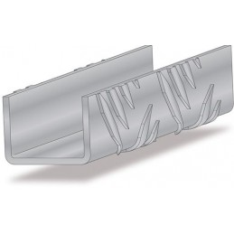 Profil U 25x25-1M aluminiowy ryflowany