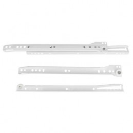 Prowadnice rolkowe 500x37mm białe mod. 20