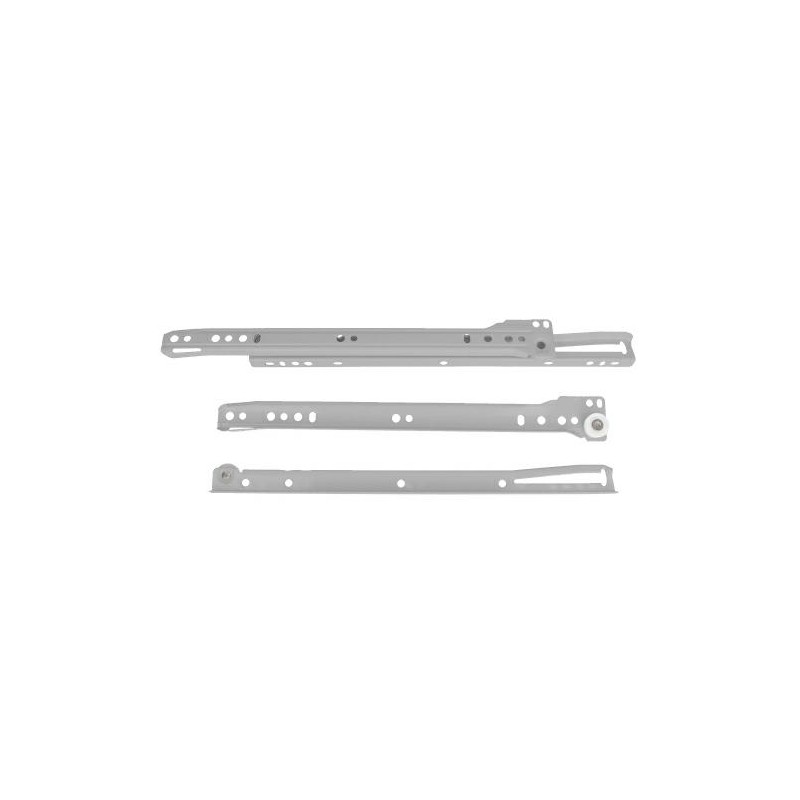 Prowadnice rolkowe 550x37mm srebrne mod. 22