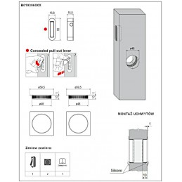 SCIVOLA-CLASS stal kwadratowa sat/chrom