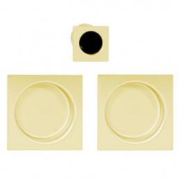 Uchwyt wpuszczany SCIVOLA-E kwadrat stal mosiądzowana uchwyt na palec