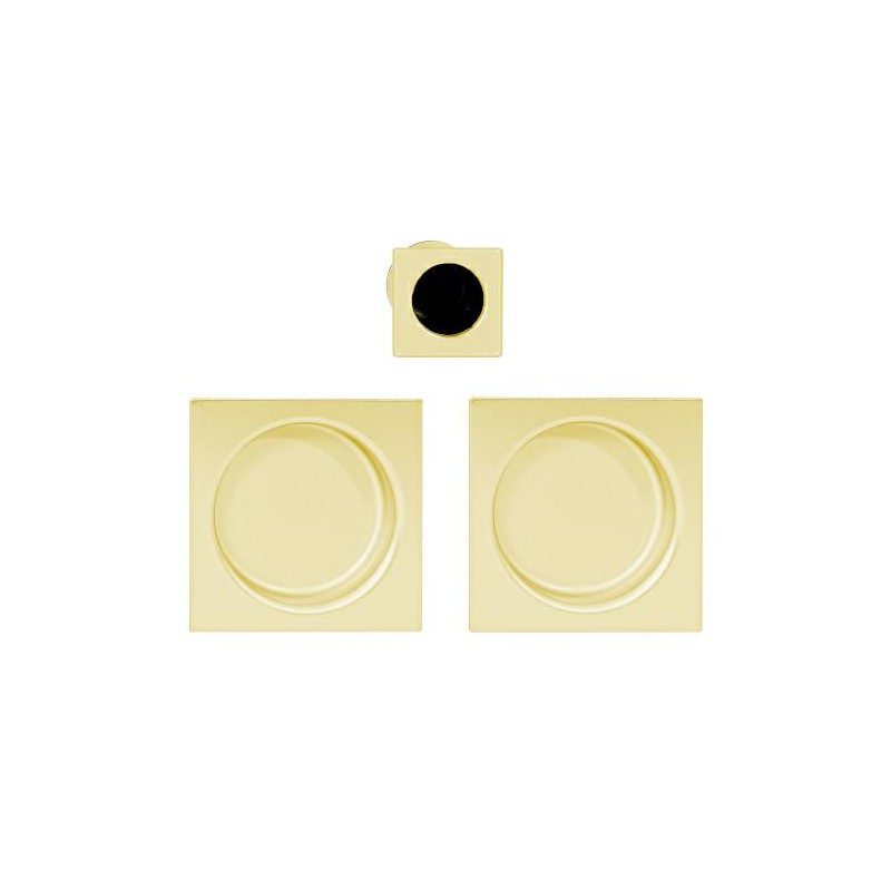 Uchwyt wpuszczany SCIVOLA-E kwadrat stal mosiądzowana uchwyt na palec