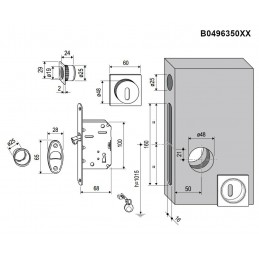 SCIVOLA-M-TRE F16/50 klucz SQ chrom mat
