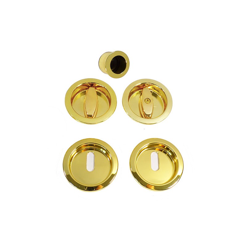 SCIVOLA-S klucz i WC u/p okrągła mosiądz