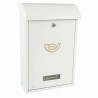 Skrzynka na listy 400x250x100mm stalowa biała mod.2