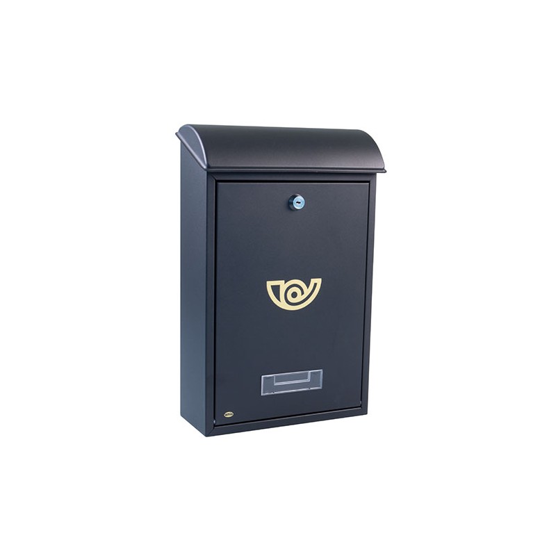 Skrzynka na listy 400x250x100mm stalowa czarna mod.2