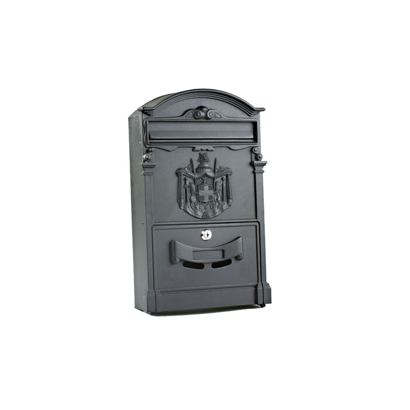 Skrzynka na listy 400x240x80mm czarna mod.4