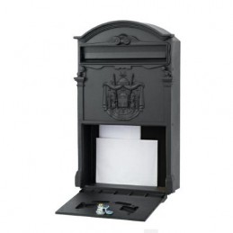 Skrzynka na listy 400x240x80mm czarna mod.4