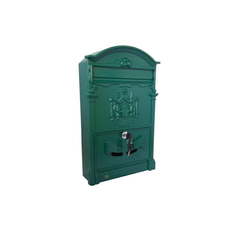 Skrzynka na listy 400x240x80mm zielona mod.4