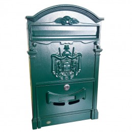 Skrzynka na listy 400x240x80mm zielona mod.4