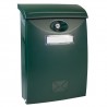 Skrzynka na listy 345x240x105mm zielona plastikowa mod. 7