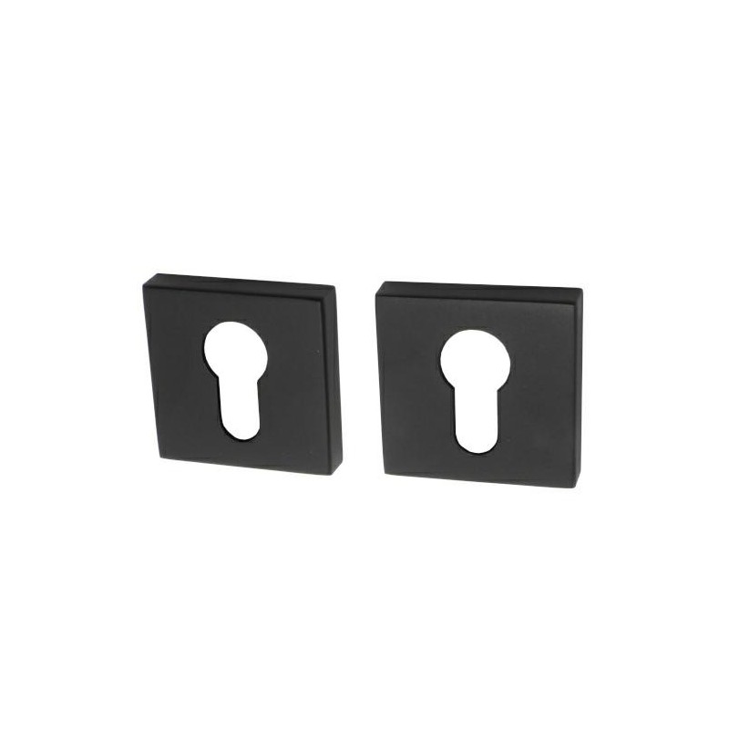 Szyld wkładki kwadrat 50x50mm czarny mat 2szt. mod.201