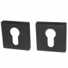 Szyld wkładki kwadrat 50x50mm czarny mat 2szt. mod.201