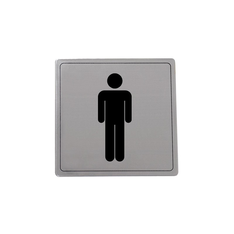 Tabliczka inf.101 WC męski INOX